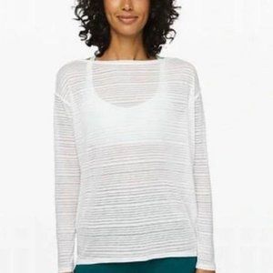 White Sheer Lululemon Shirt